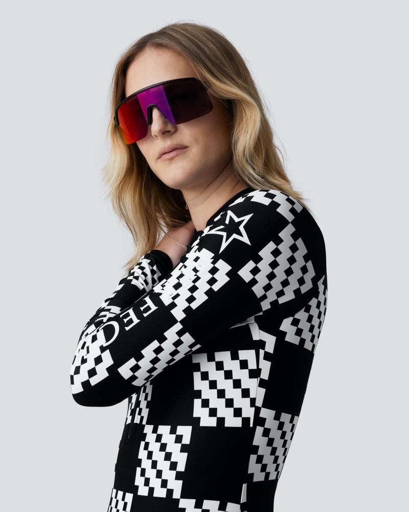 Perfect Moment Block Check PM Half-Zip Spring Suit Negras | 08912-COSP