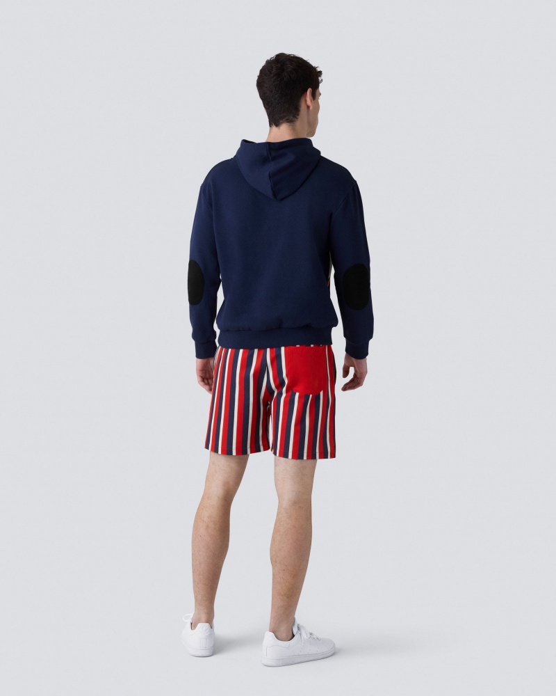 Perfect Moment Chevron Hoodie Azul Marino | 90572-XLEP