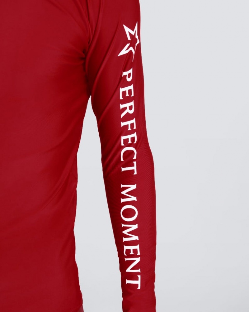 Perfect Moment Colour-Block Rash Guard Rojas | 01938-PMCQ