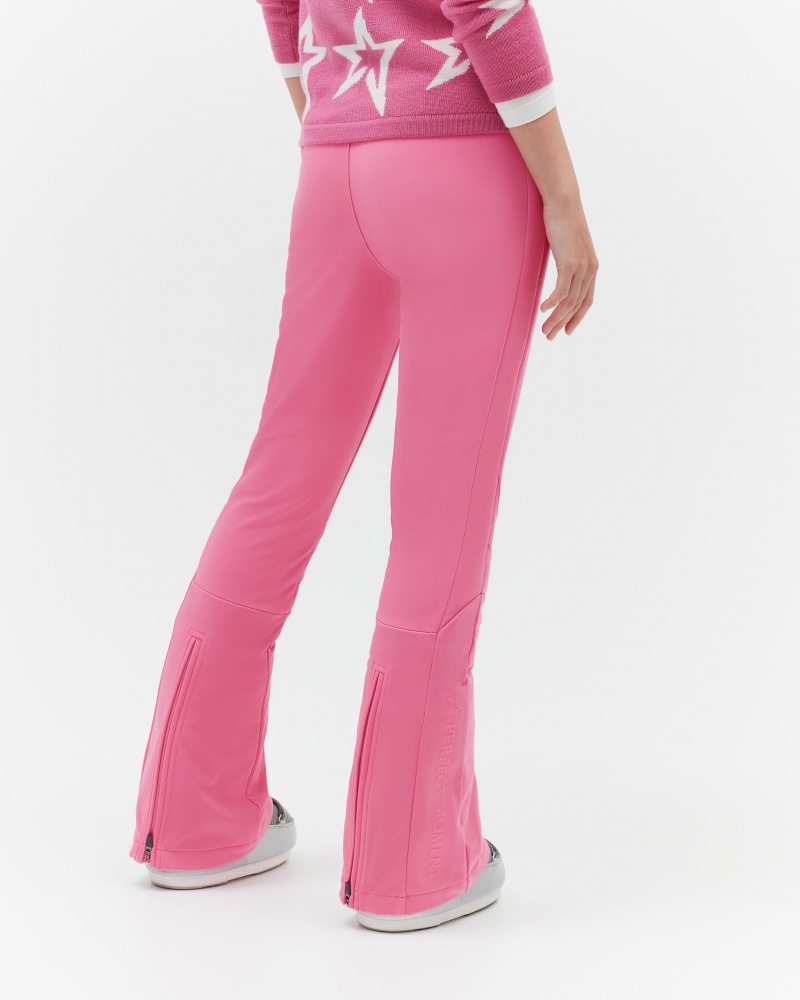 Perfect Moment High Cintura Aurora Flare Pant Rosas | 12483-HDUV