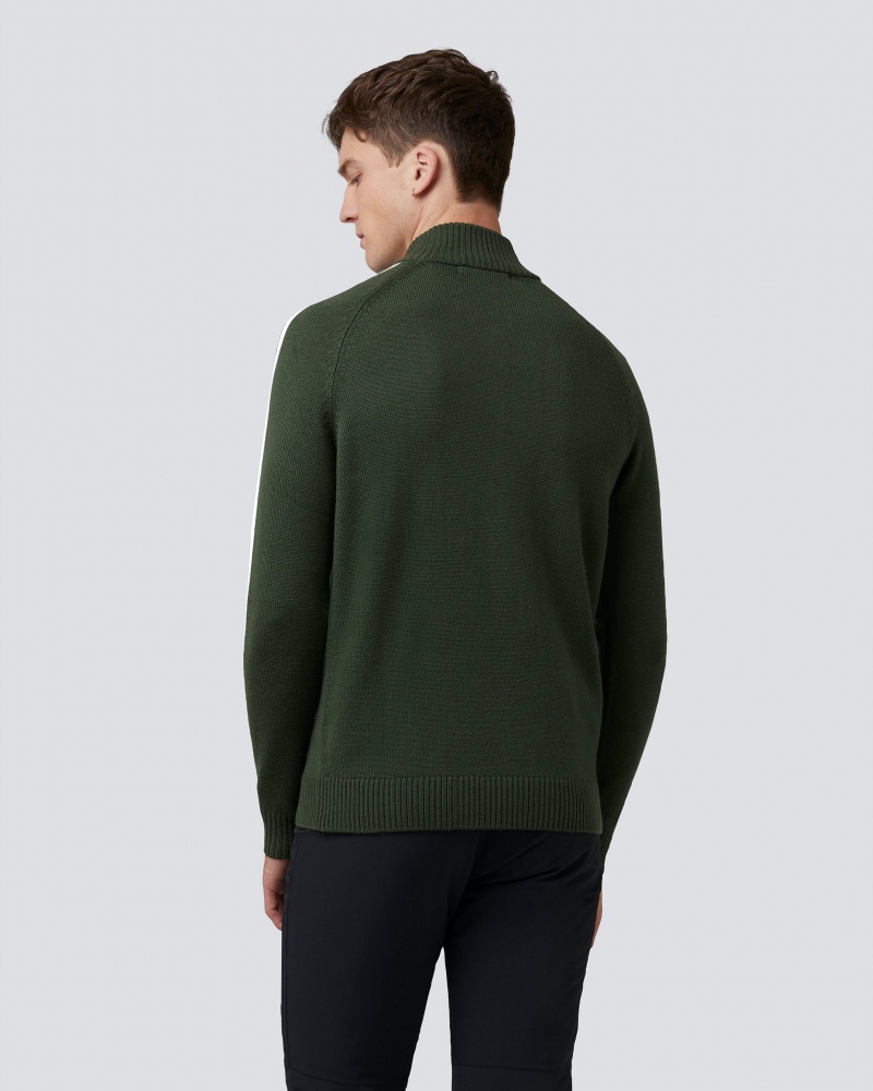 Perfect Moment LA Tour IV Merino Lana Half-Zip Verde Oscuro | 94215-ZNJQ