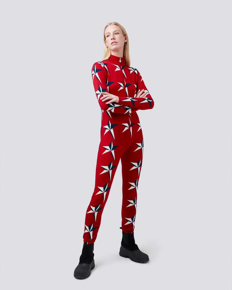 Perfect Moment PM Star Merino Lana Jumpsuit Rojas | 97328-BIJV