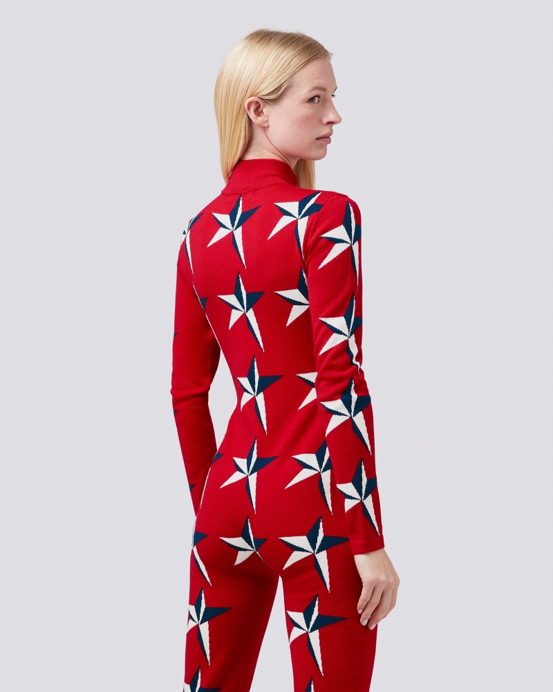 Perfect Moment PM Star Merino Lana Jumpsuit Rojas | 97328-BIJV