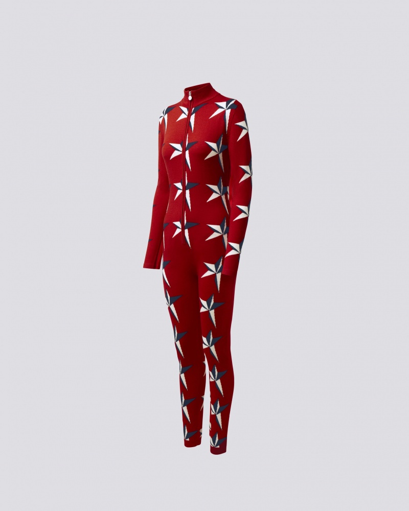 Perfect Moment PM Star Merino Lana Jumpsuit Rojas | 97328-BIJV
