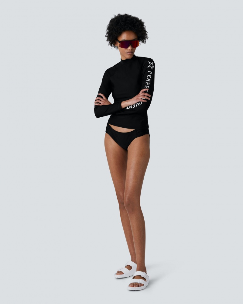Perfect Moment Tempest Rash Guard Bikini Negras | 47061-MKNL