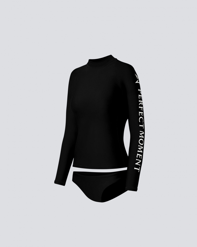 Perfect Moment Tempest Rash Guard Bikini Negras | 47061-MKNL