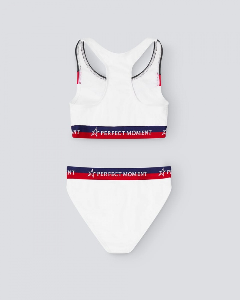 Perfect Moment Vale Rainbow Bikini Blancas | 69824-TFRV